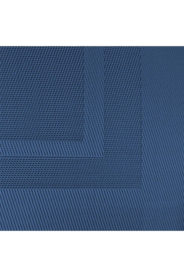 PVC Double frame Table Runner 14x72", Alternate, color, Nautical Blue
