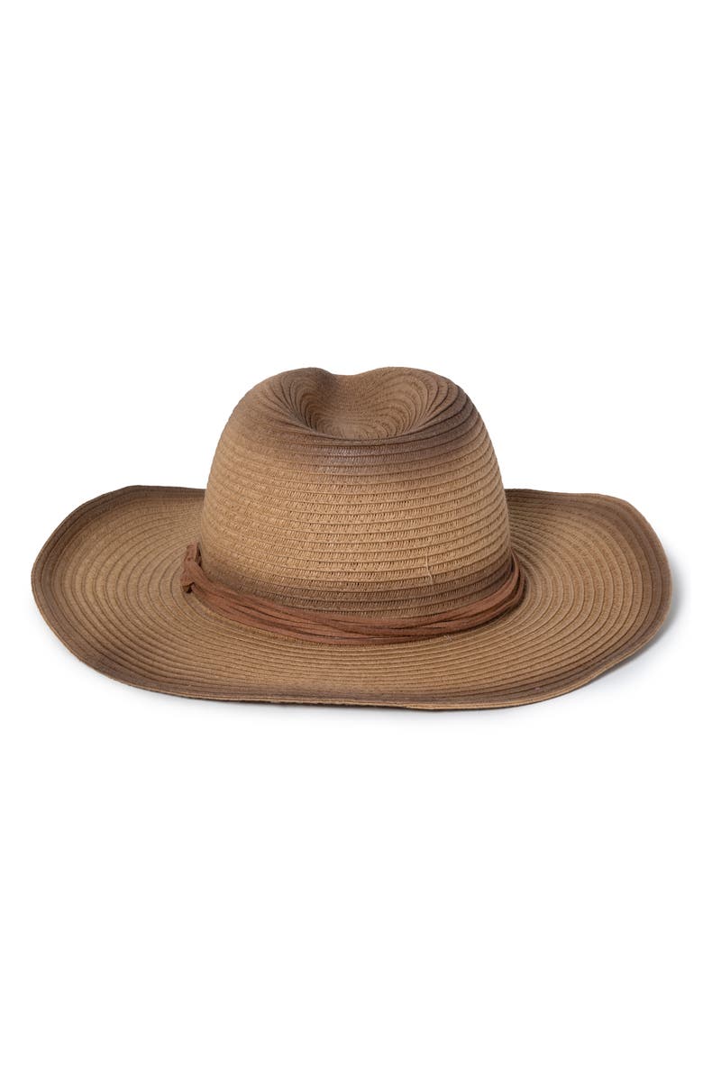 David & Young Braided Band Cowboy Hat, Alternate, color, Light Brown