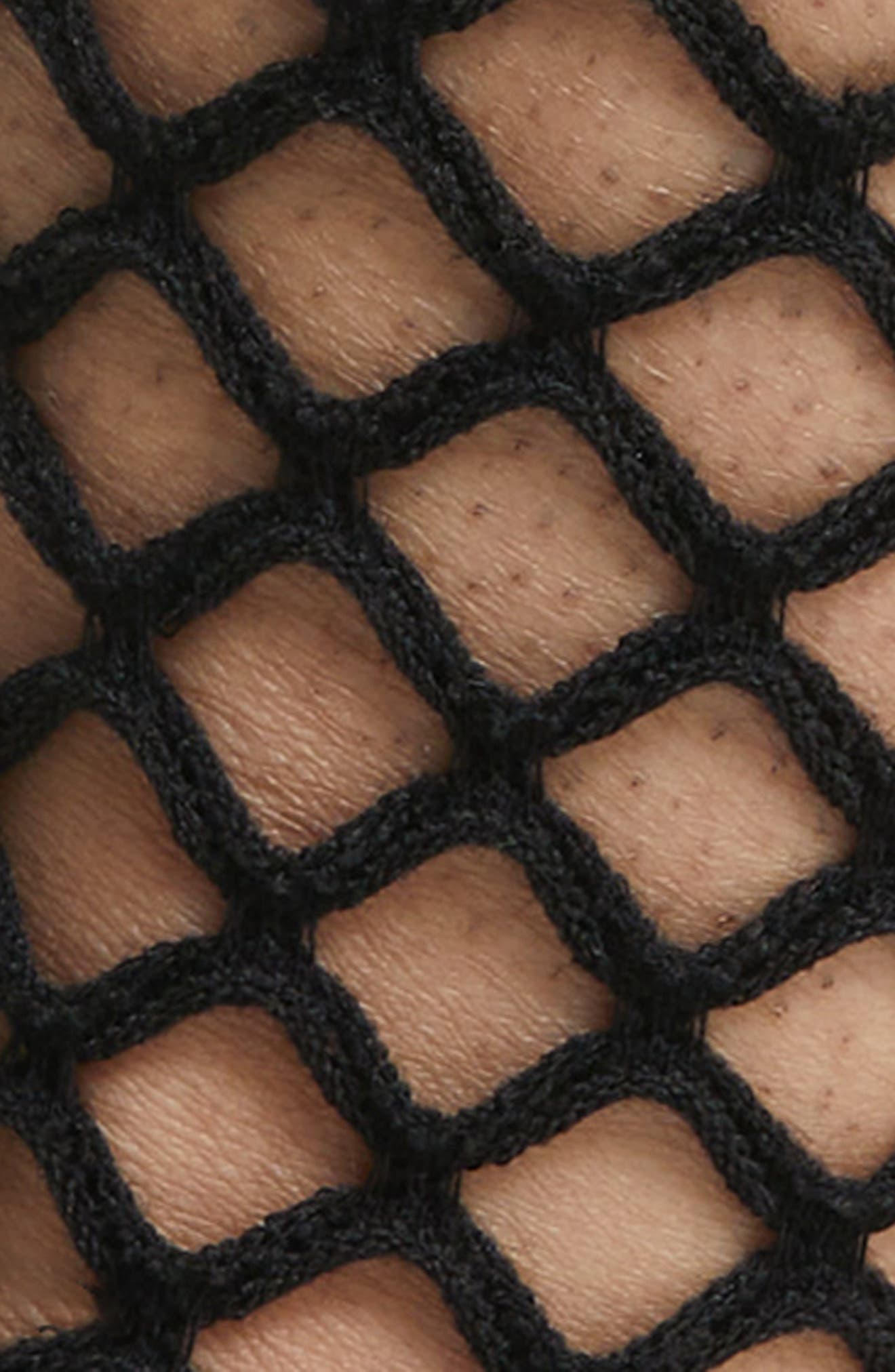 Hedge Fishnet Cotton Blend Crew Socks - image 2