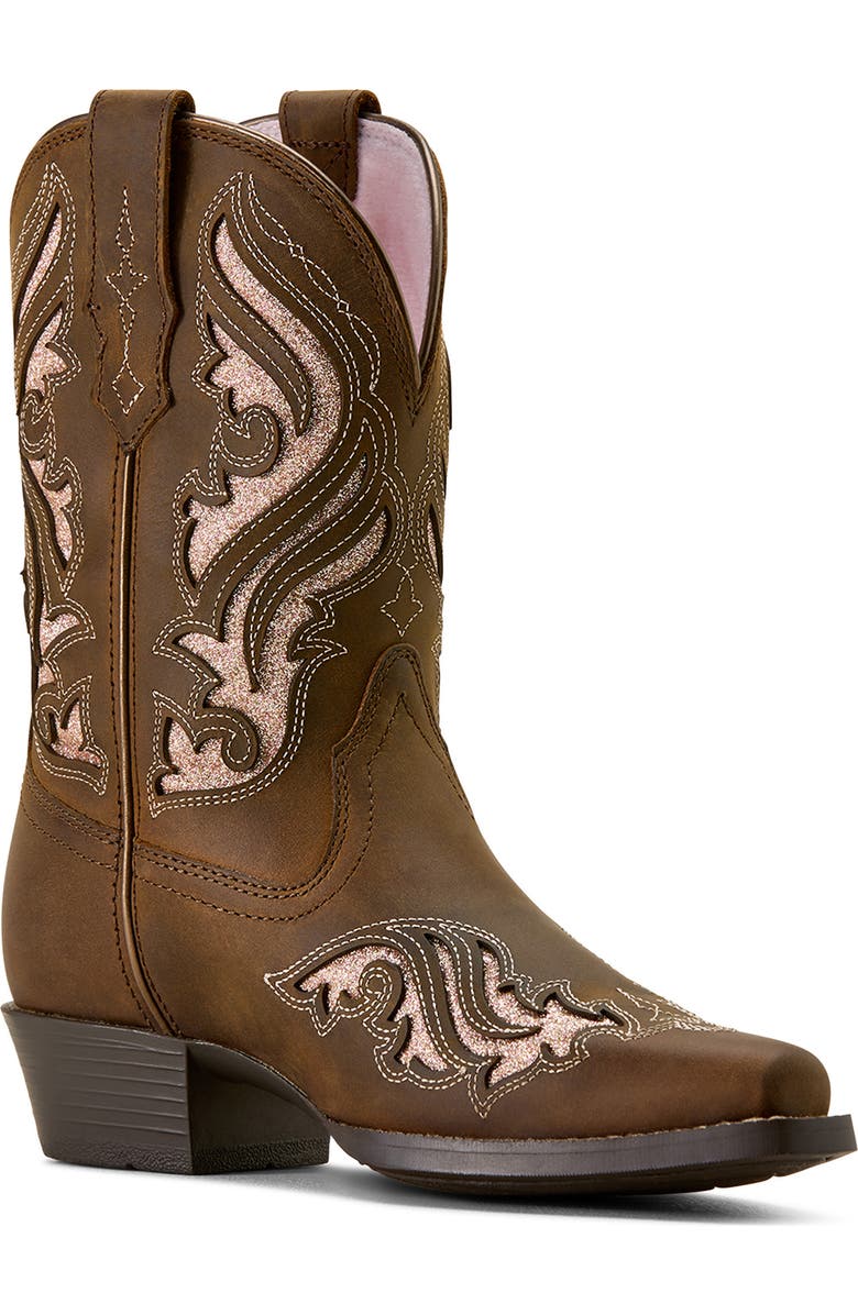 Ariat Kids' Fashion Bliss D Toe Western Boot, Main, color, Sassy Brown