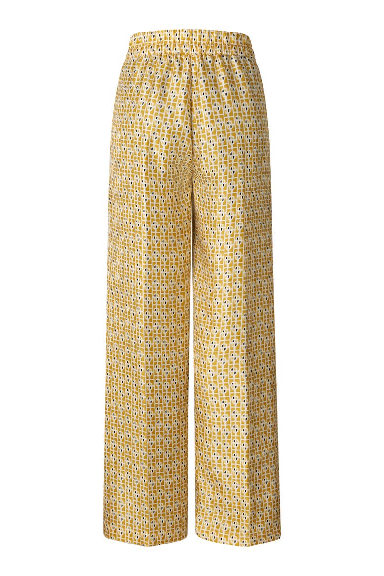 Emmy Silk Trousers, Alternate, color, Yellow/cream