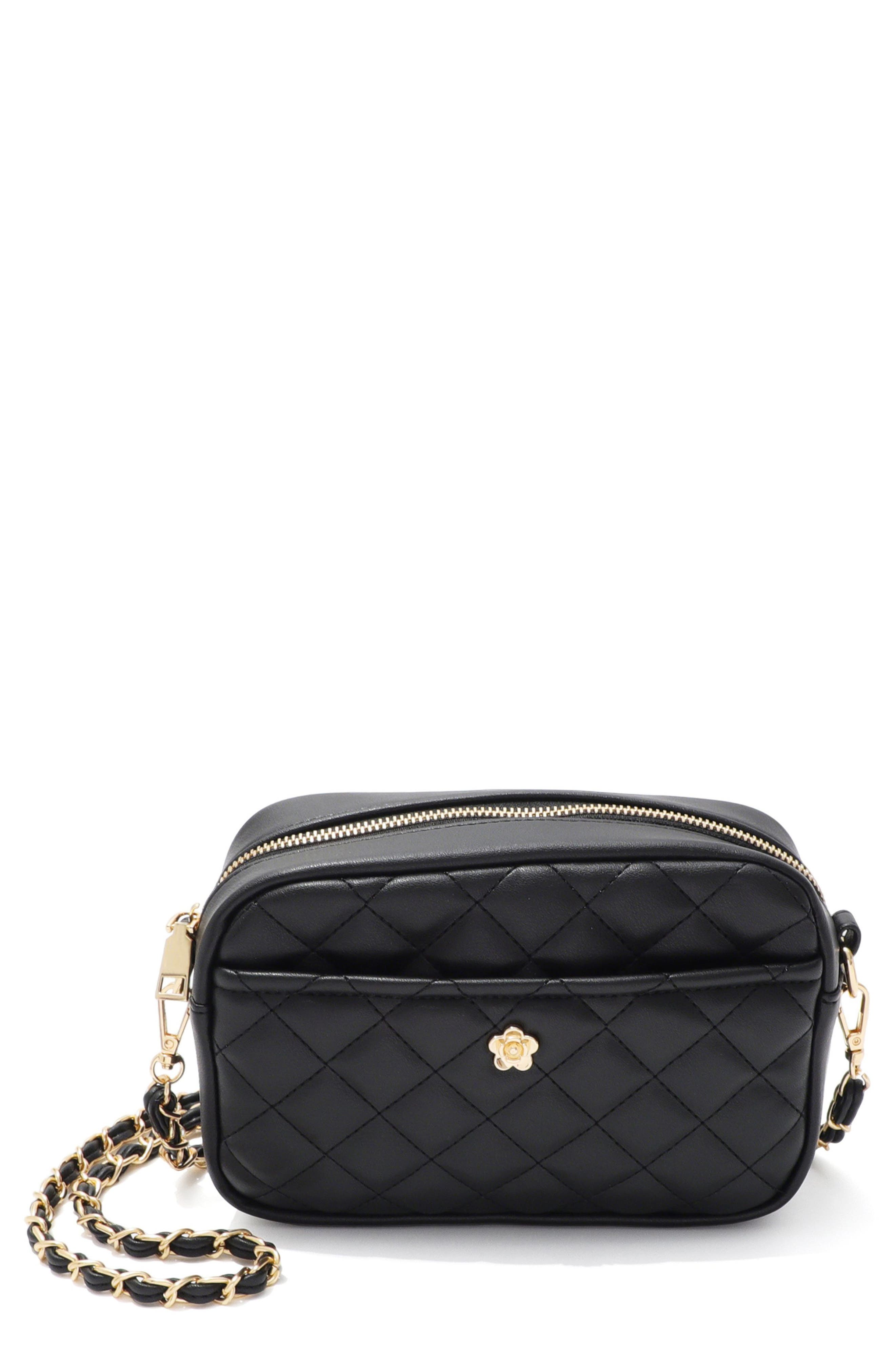 Cushion Quilted Faux Leather Shoulder Bag