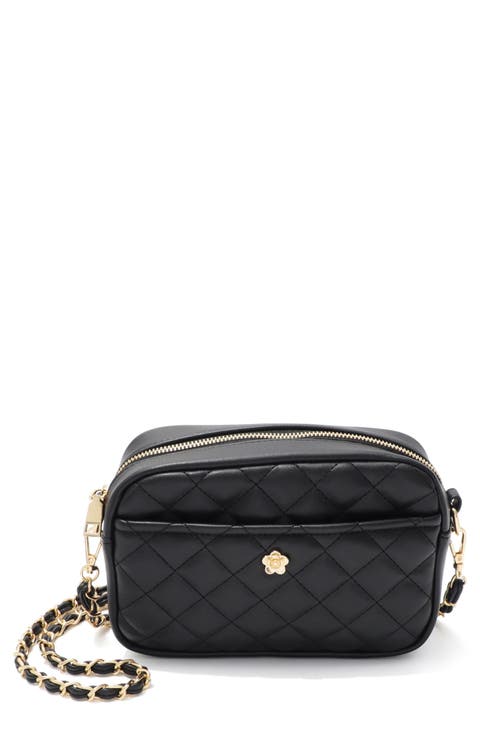 Cushion Quilted Faux Leather Shoulder Bag