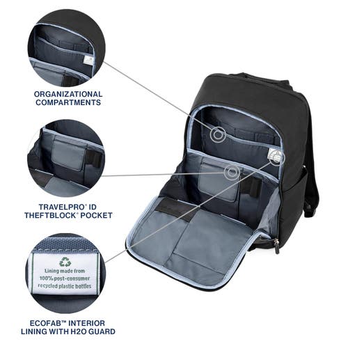 Travelpro Platinum Elite Laptop Travel Backpack In Black