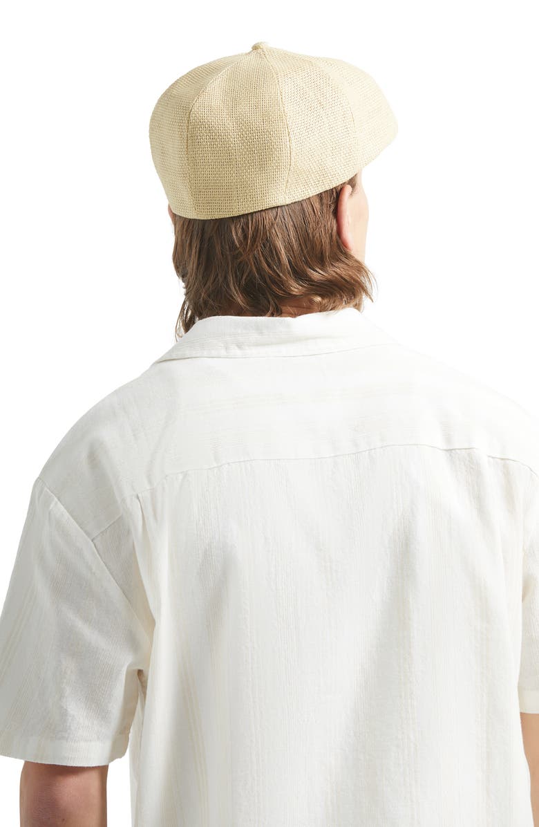 Brixton Brood Driving Cap, Alternate, color, Dark Tan Straw