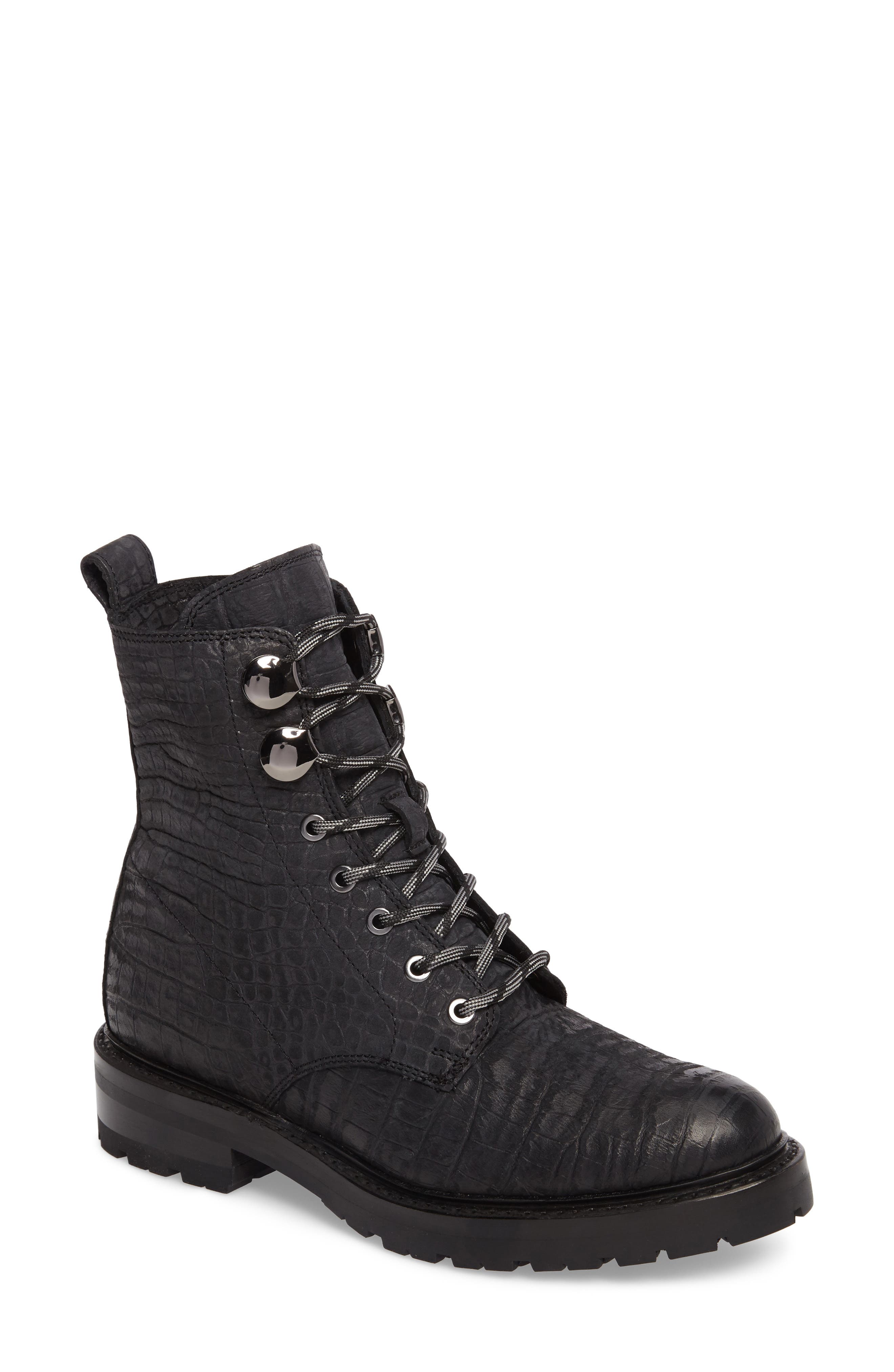 Frye Julie Hook Combat Boot, Main, color, 