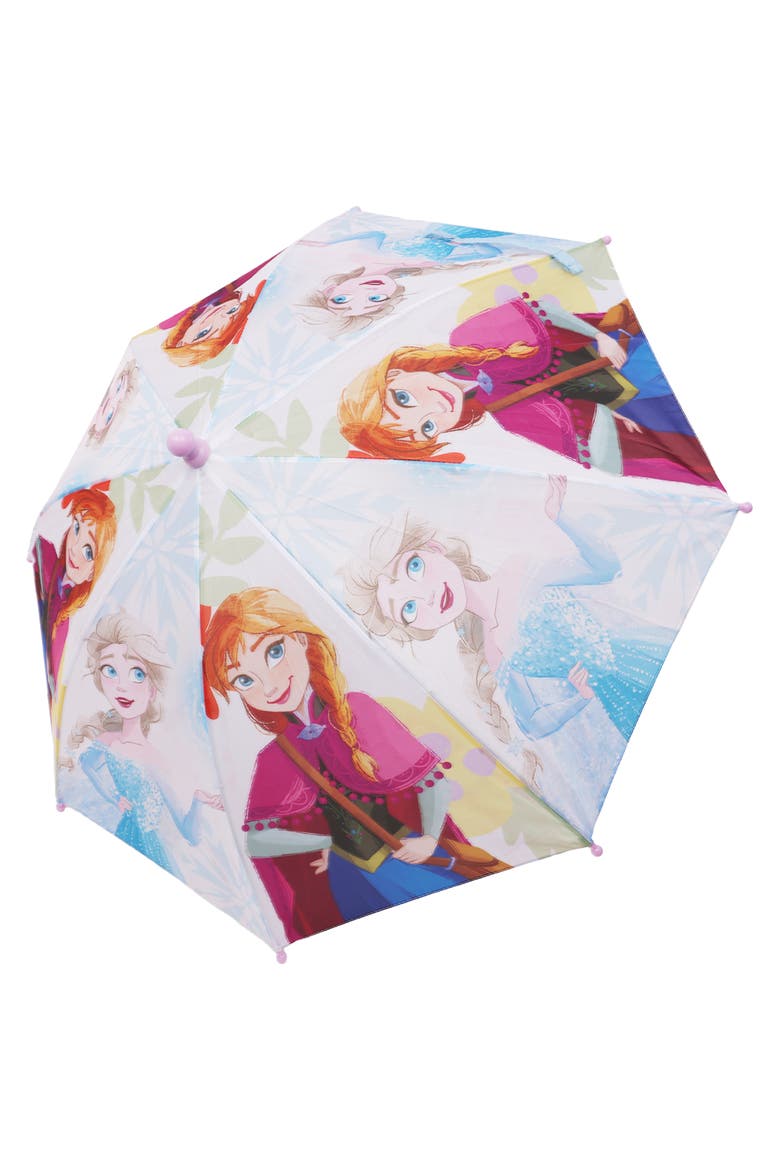 Frozen Elsa and Anna Kids Umbrella, Alternate, color, MULTI