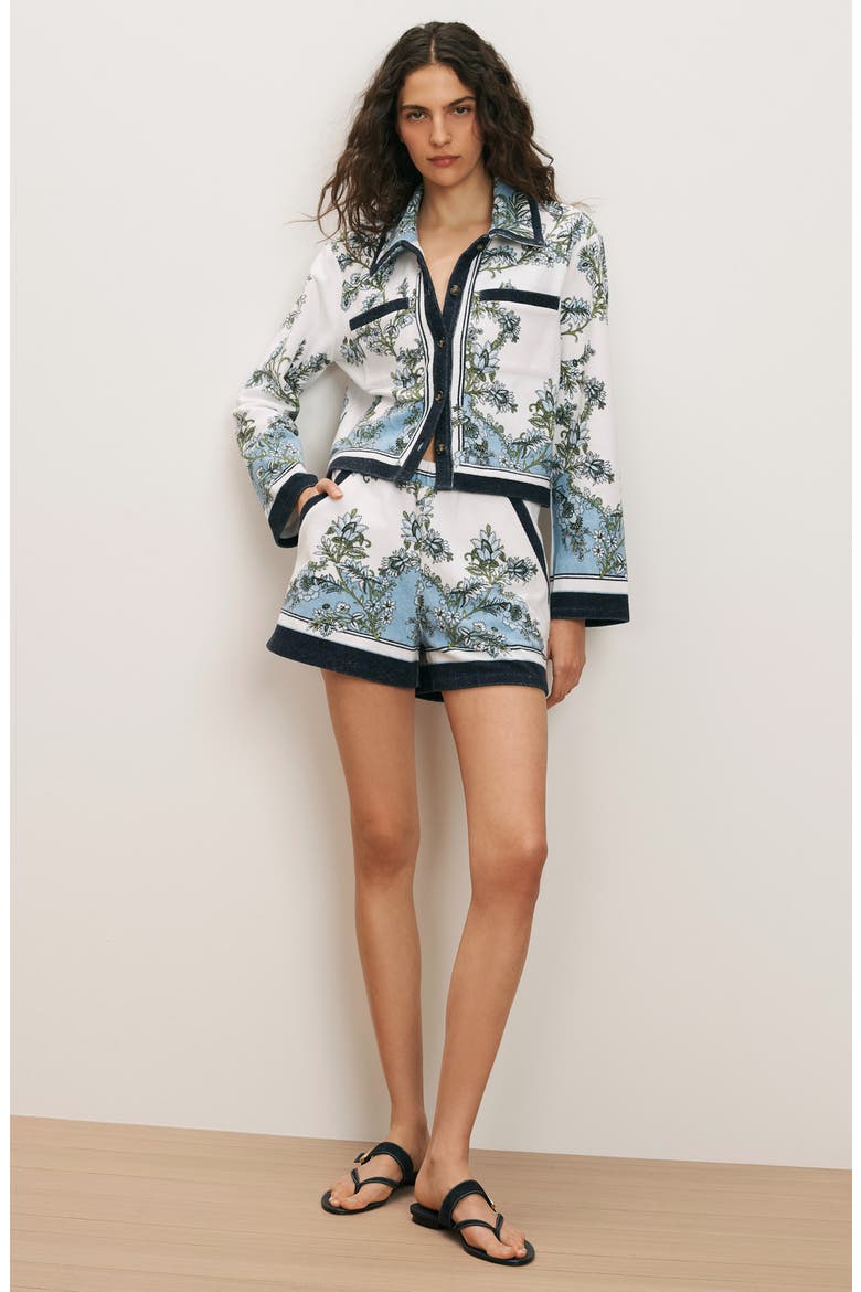 Tijana Pull-On Shorts, Alternate, color, BLUE JAY MULTI