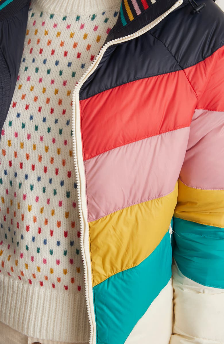 Marine Layer Après Rainbow Wave Puffer Jacket, Alternate, color, 