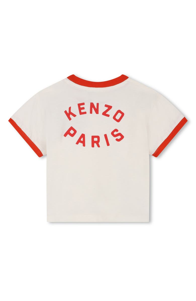 KENZO Kids' Cotton Logo Graphic Ringer T-Shirt, Alternate, color,