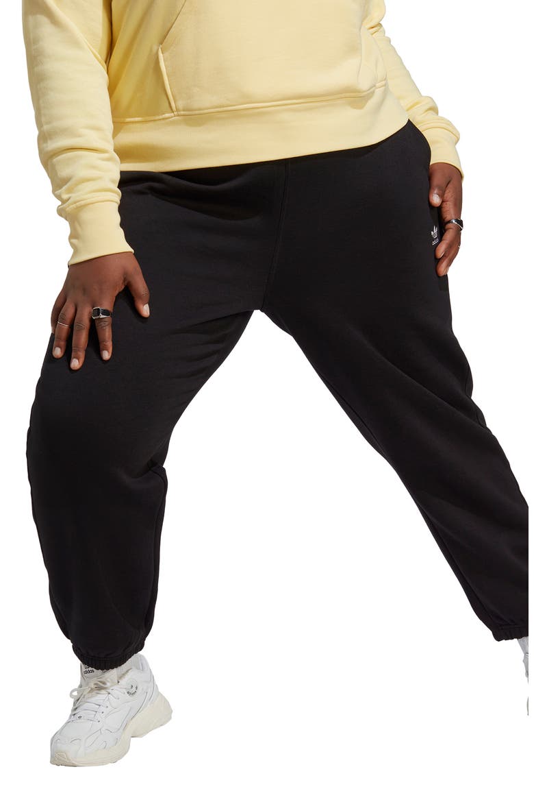 Fleece Joggers, Main, color, BLACK