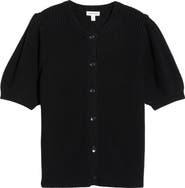 Nordstrom Puff Sleeve Wool Blend Cardigan