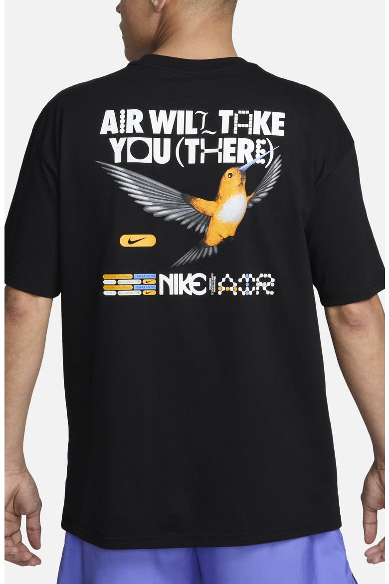 Max90 Air Graphic T-Shirt, Alternate, color, BLACK