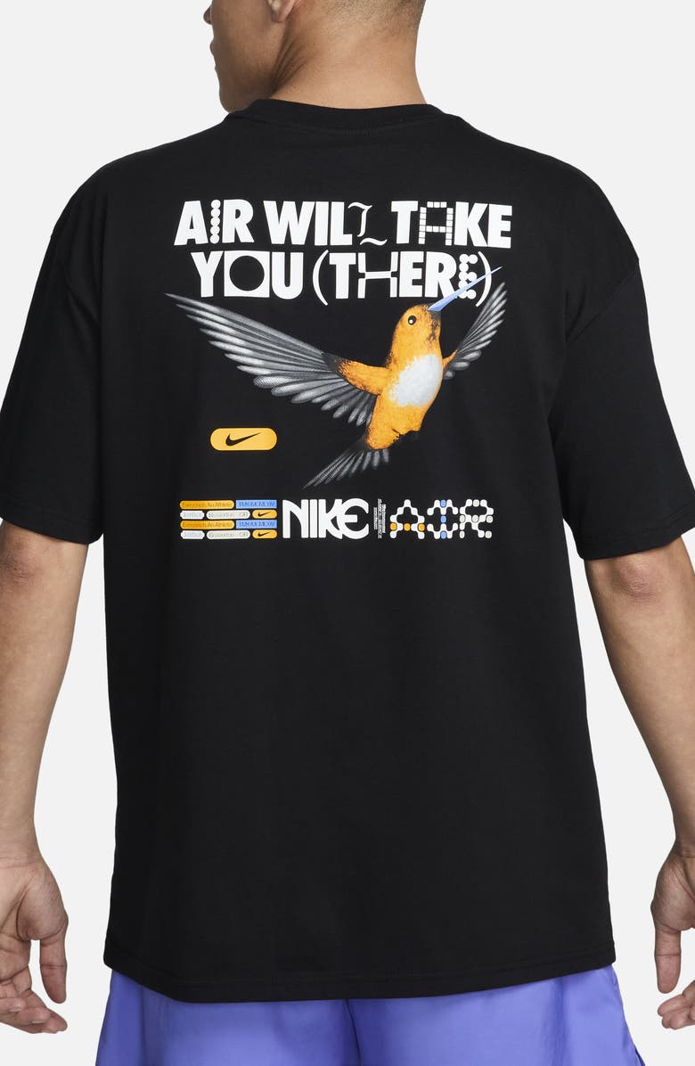 Nike Max90 Air Graphic T-Shirt, Alternate, color, Black