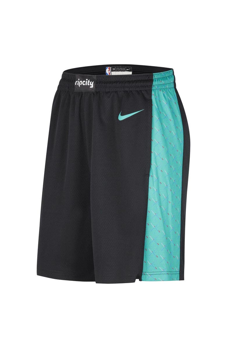 Nike Men's Nike Black Portland Trail Blazers 2022/23 City Edition Swingman Shorts, Alternate, color, 