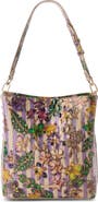 Brahmin Celina Croc Embossed Leather Bucket Bag