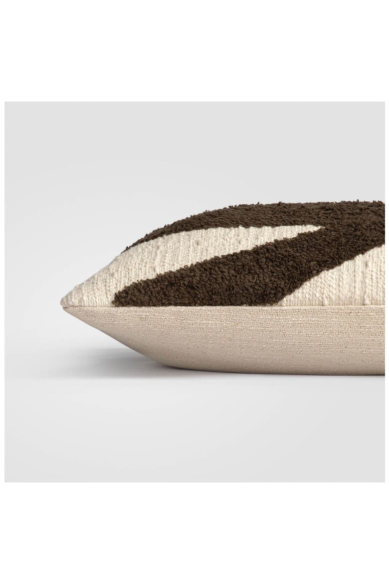 Abstract Pathway Throw Pillow, Alternate, color, BEIGE