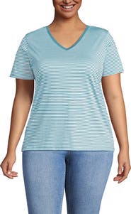 Lands' End Supima Cotton V-Neck T-Shirt