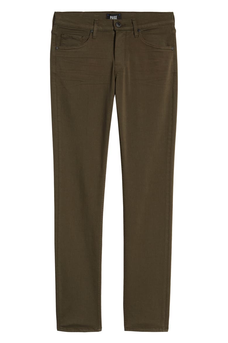 Transcend Lennox Slim Tapered Leg Five Pocket Pants, Alternate, color, RIVER MOSS