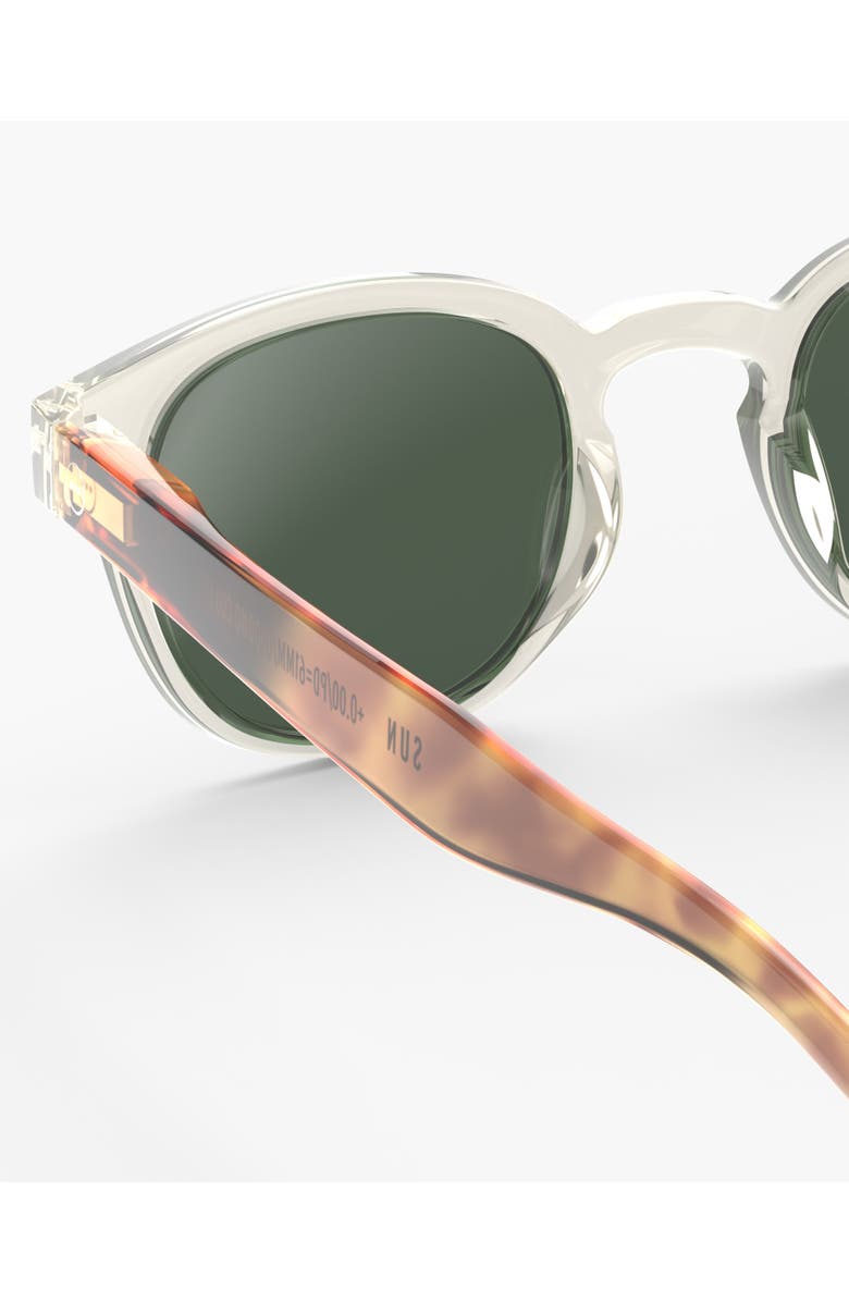 IZIPIZI #C 47mm Square Sunglasses, Alternate, color, Sandstorm Polarized