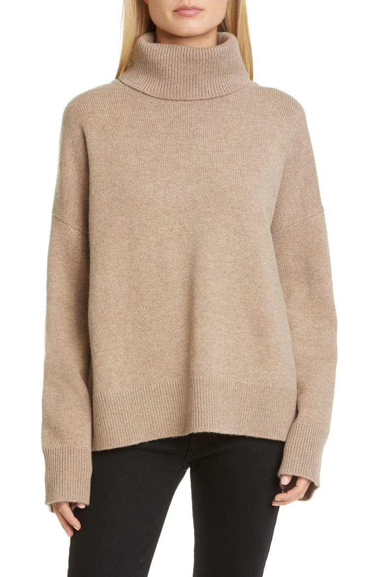 Bell Sleeve Wool & Cashmere Sweater, Main, color, TAUPE