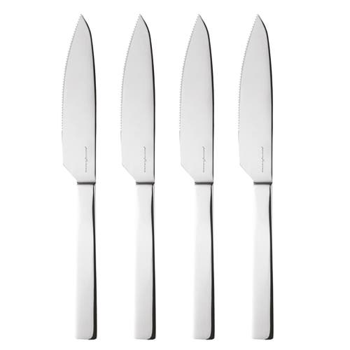 Mepra Stile Steak Knives Set In Silver
