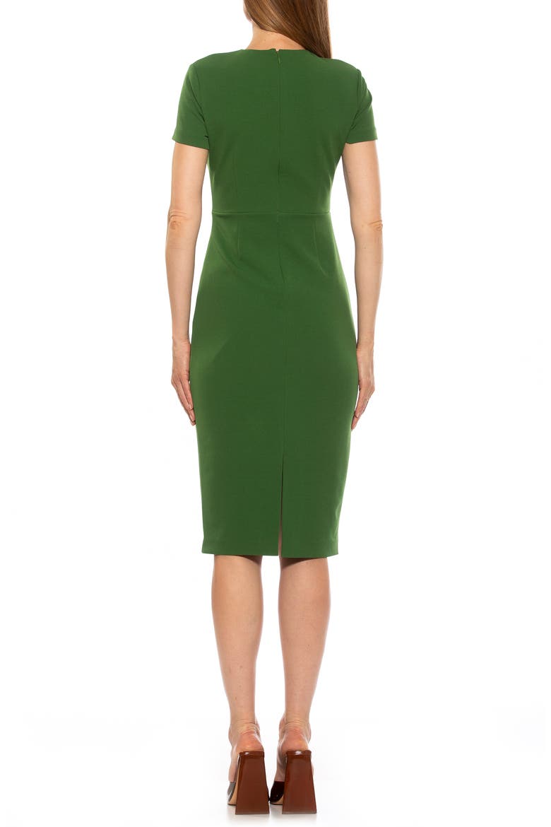 Quinn Stretch Sheath Dress, Alternate, color, SAGE