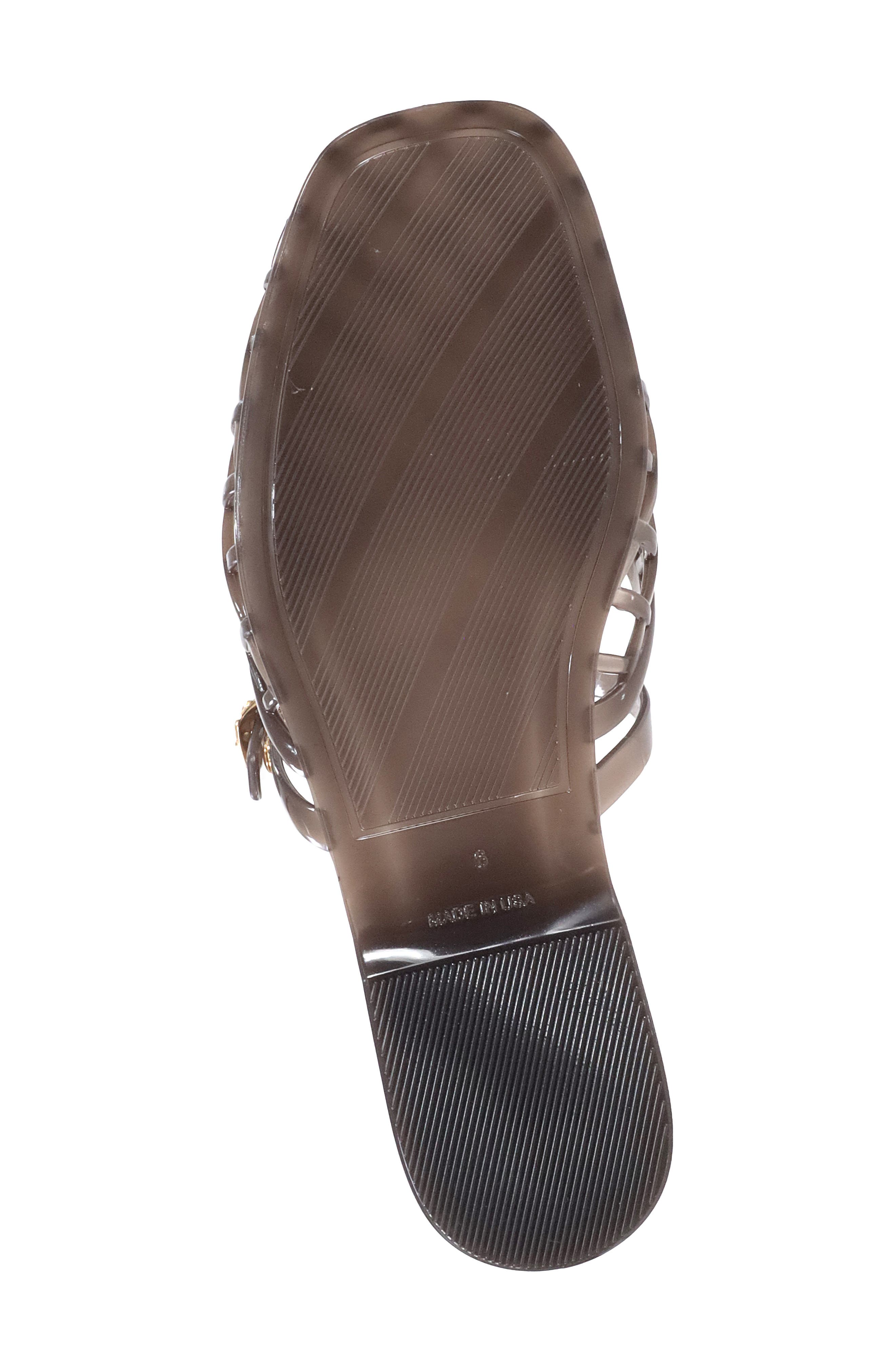 Ofelia Mule, Alternate, color, DARK BROWN PVC TRANSLUCENT