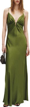 MANGO Vestido Victoria Satin Maxi Dress
