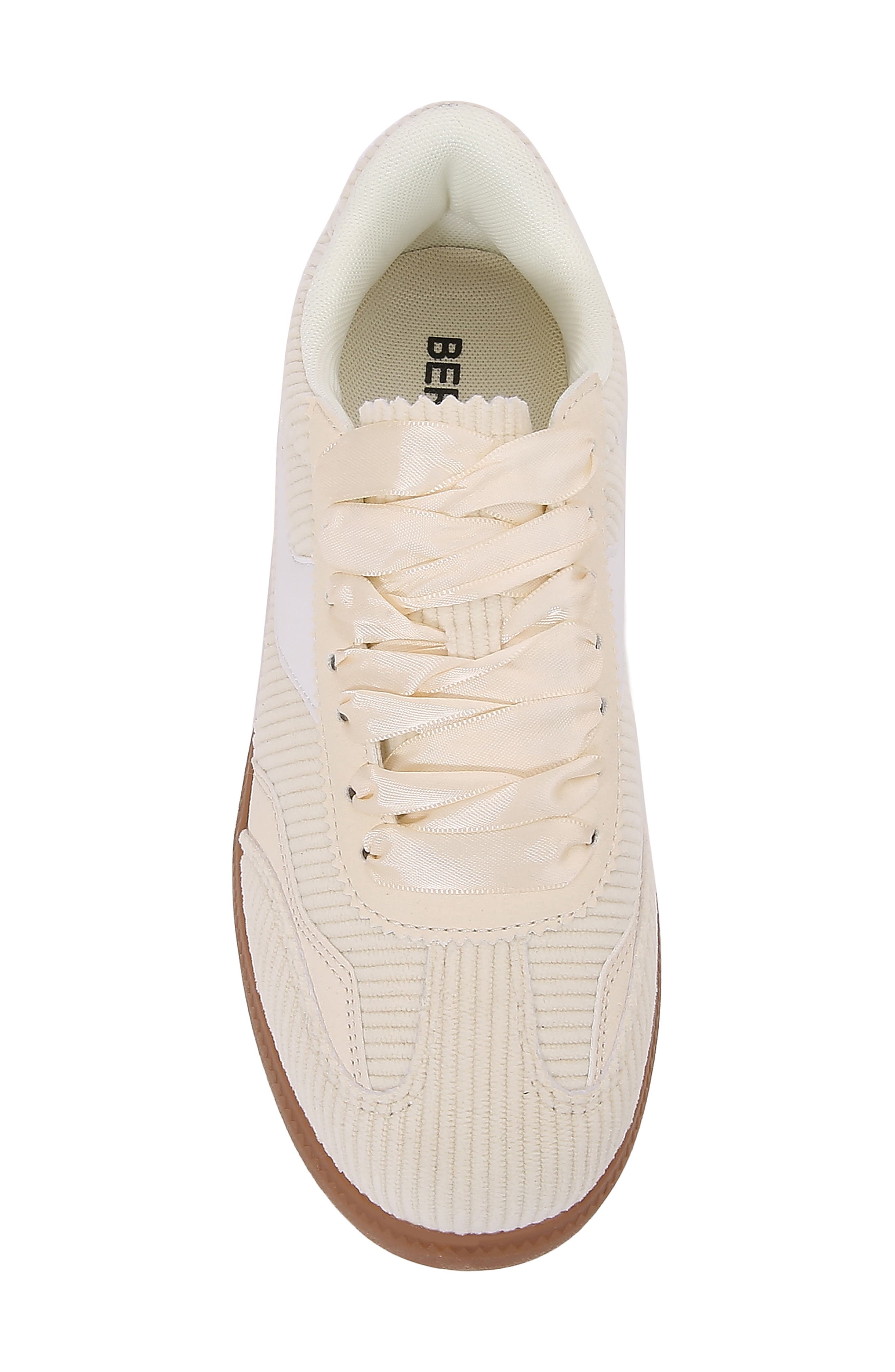 Corduroy Lace Up Sneaker, Alternate, color, BEIGE