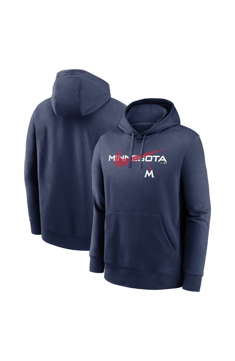 Nike Men's Nike Navy Minnesota Twins 2023 Swoosh Neighborhood Pullover Hoodie, Main, color, Navy