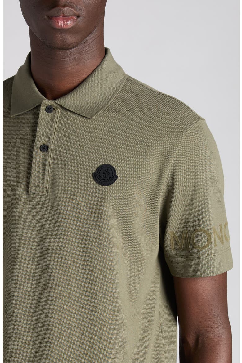 Logo Patch Cotton Polo, Alternate, color, DUSTY OLIVE