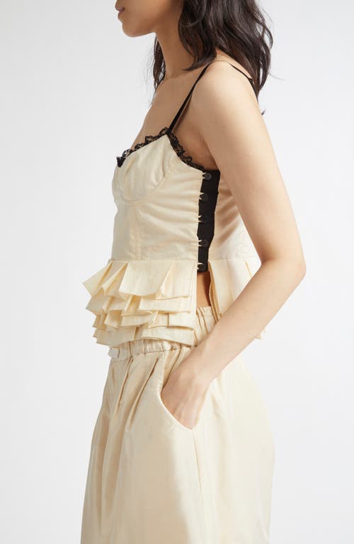 MERUERT TOLEGEN MERUERT TOLEGEN PLEATED COTTON CORSET TOP