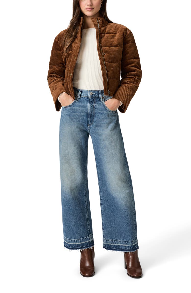 PAIGE Arellia Release Hem High Waist Ankle Barrel Jeans, Alternate, color,