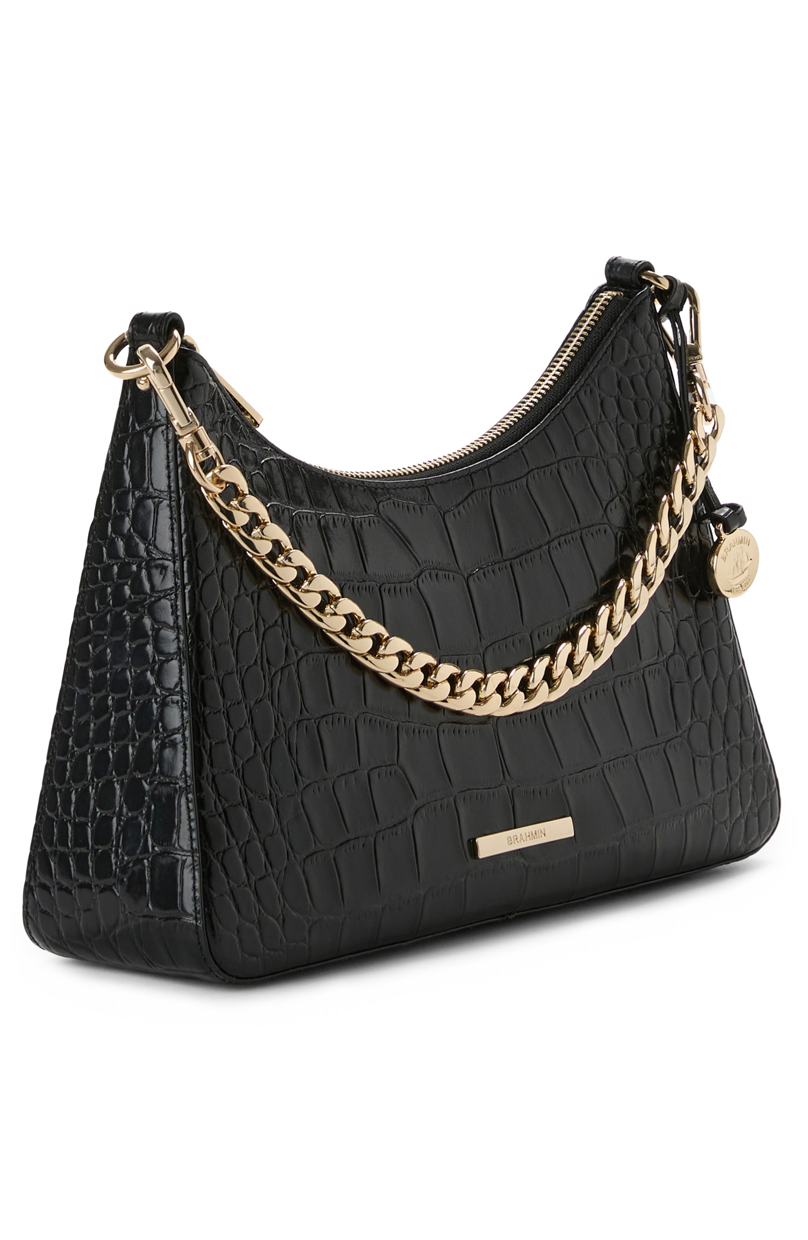 Brahmin Mod Esme Embossed Leather Shoulder Bag, Alternate, color, 