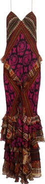 Diane von Furstenberg Nadia Printed Silk Maxi Gown