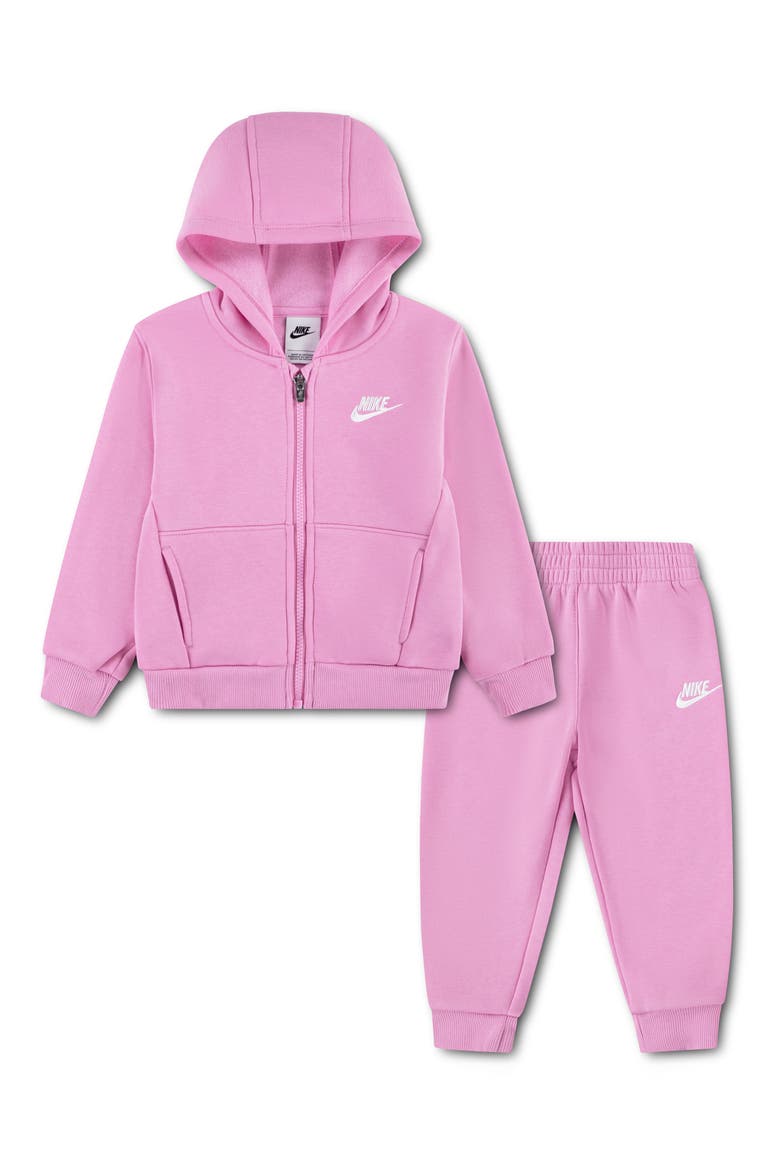 Kids' Zip Hoodie & Joggers Set, Main, color, PINK RISE
