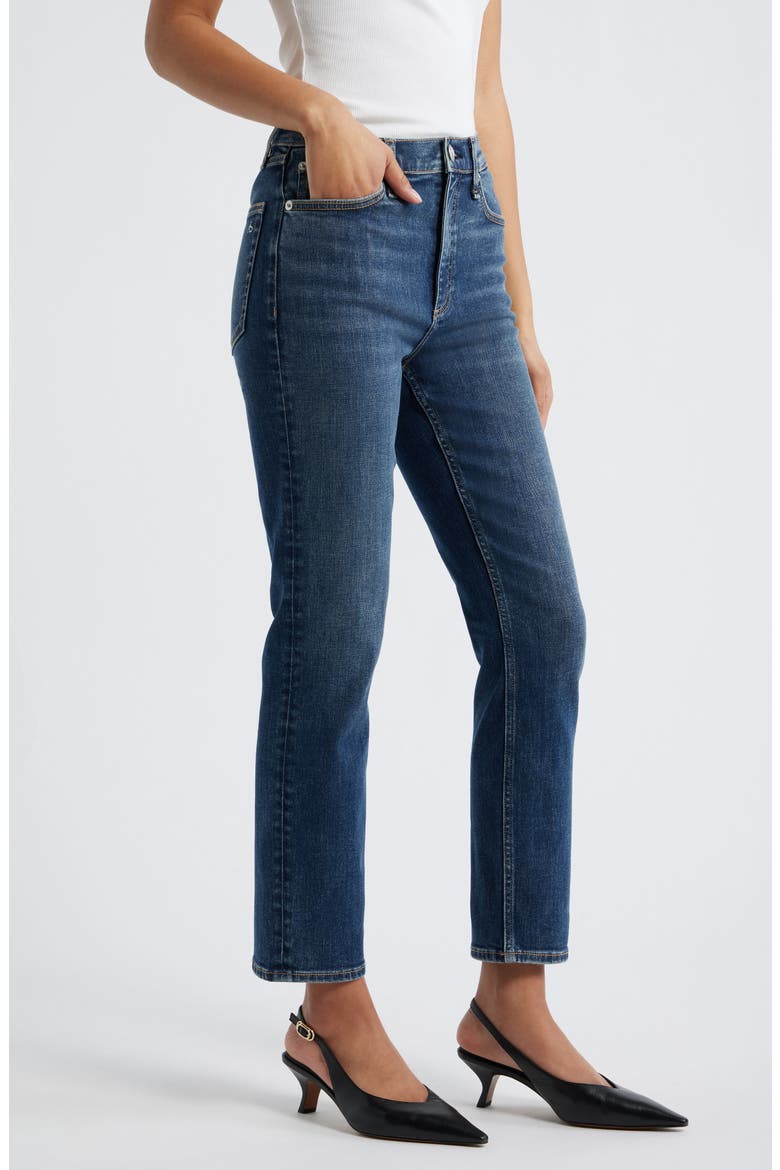Flexi Wren Ankle Slim Leg Jeans, Alternate, color, TEO