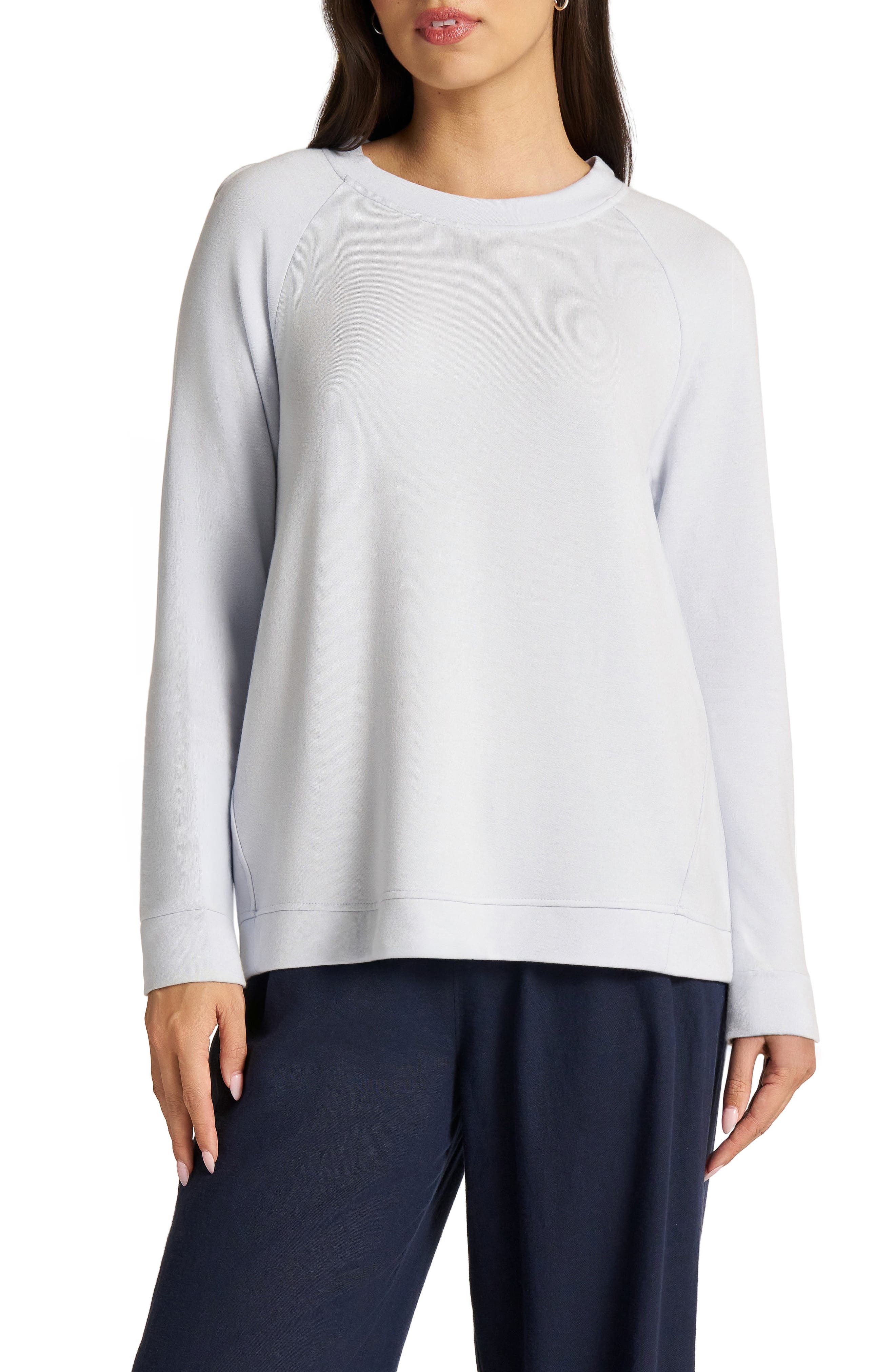 High-Low Fleece Sweatshirt