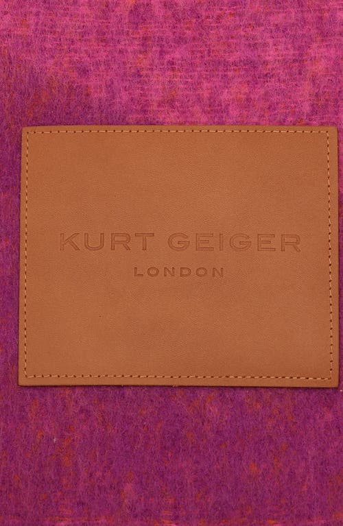 Kurt Geiger London Neon Wave Yarn Dye Fringe Scarf In Multi