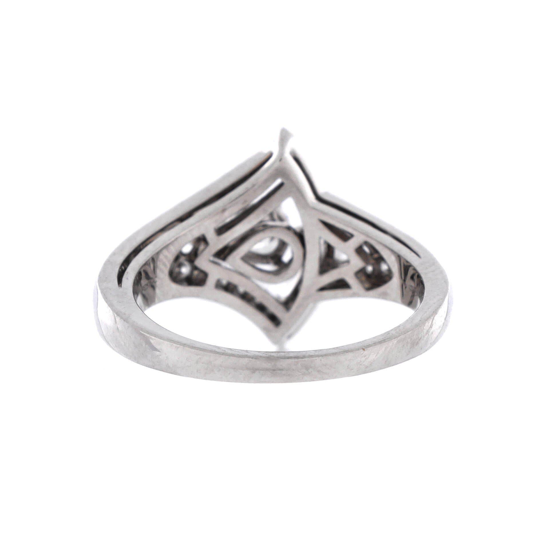 Divas' Dream Openwork Ring 18K White Gold with Diamonds, Alternate, color, Metallic Gold