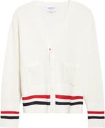 Thom Browne Float Ripple Stitch Cotton Cardigan
