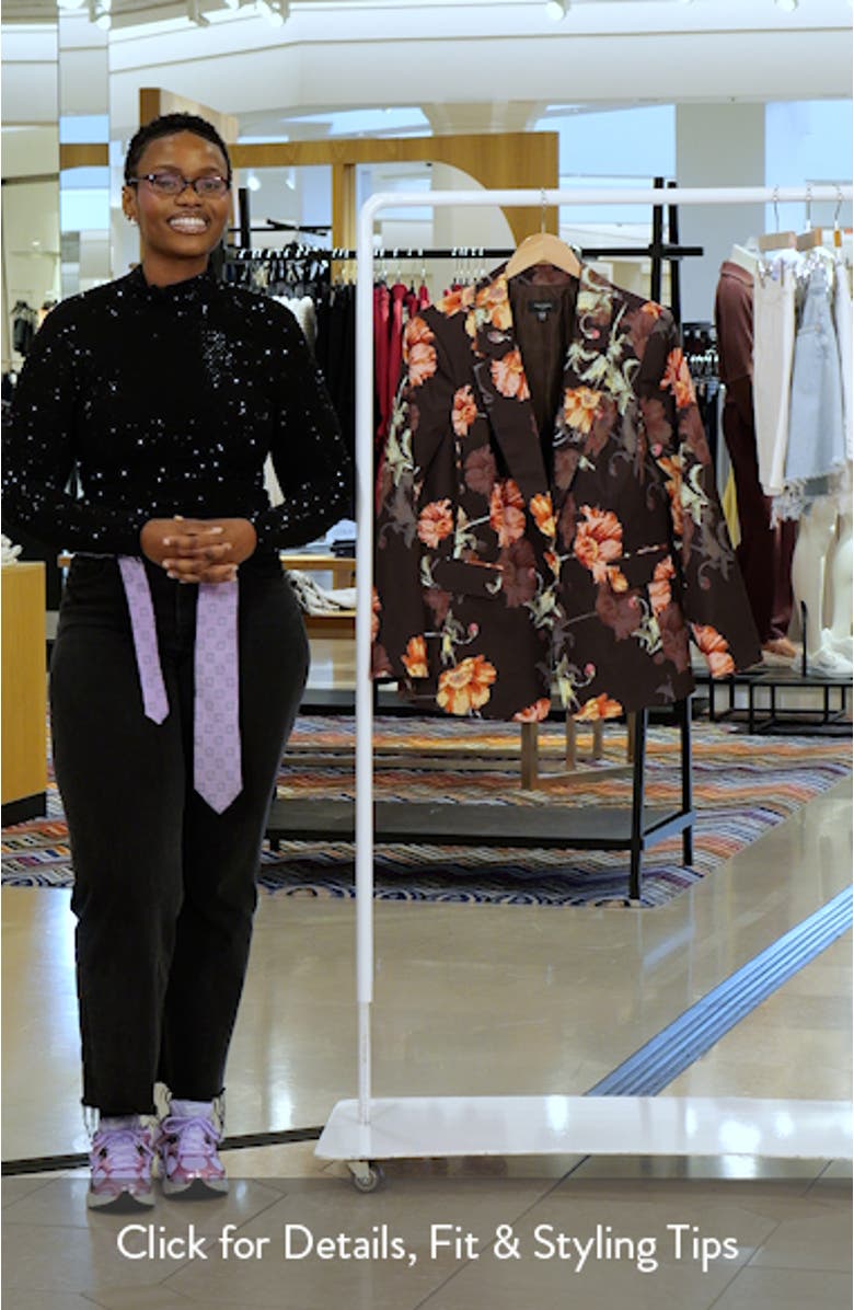 Print Sateen Blazer, sales video thumbnail