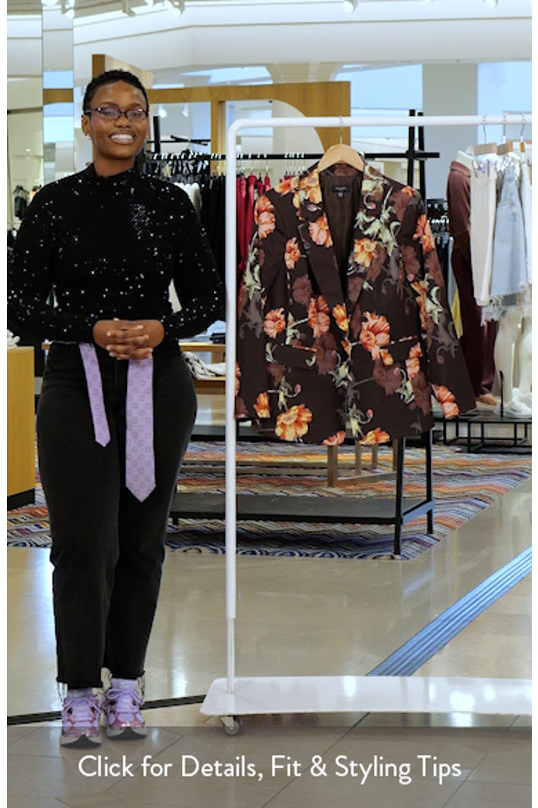 Print Sateen Blazer video