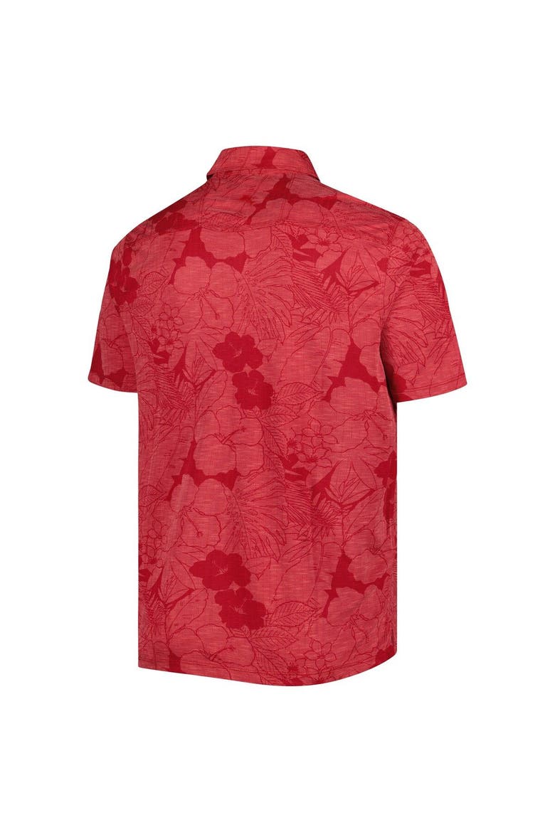 Men's Tommy Bahama Cardinal Arkansas Razorbacks Miramar Blooms Polo, Alternate, color, Cardinal