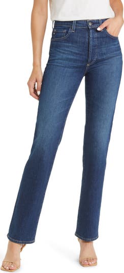Alexxis High Waist Straight Leg Jeans