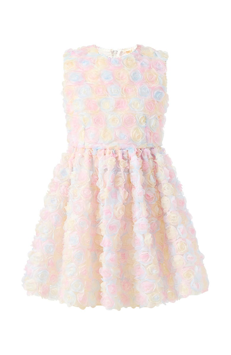Marlo Kids Violetta Tulle Mini Dress, Main, color, Multi