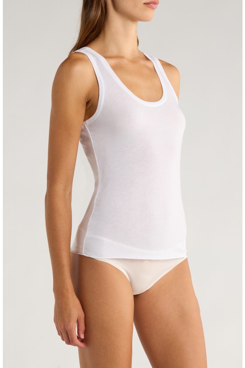 Luxe Delicate Layering Tank Top, Alternate, color, WHITE