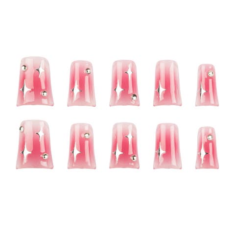 Y2k Duck Cosmic - Medium Flare Press-on Nails