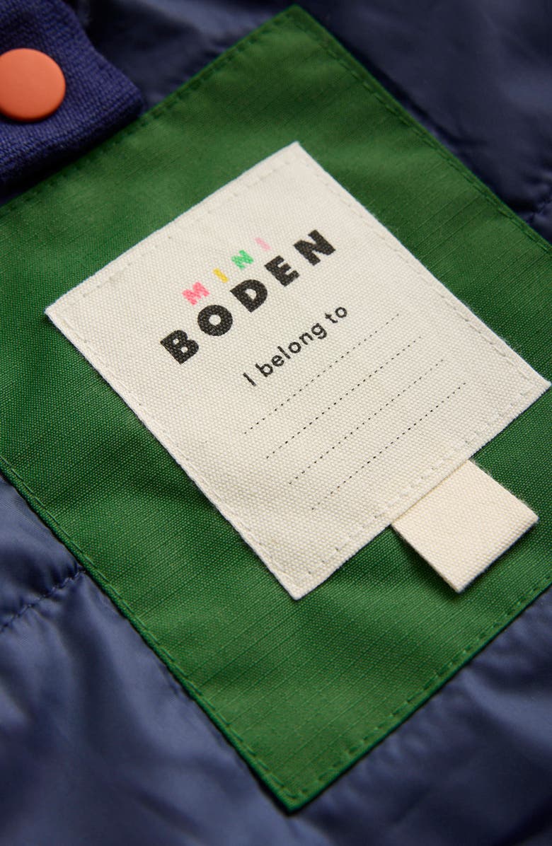 Boden Kids' 4-in-1 Waterproof Jacket, Alternate, color, Blue/ Green Colourblock